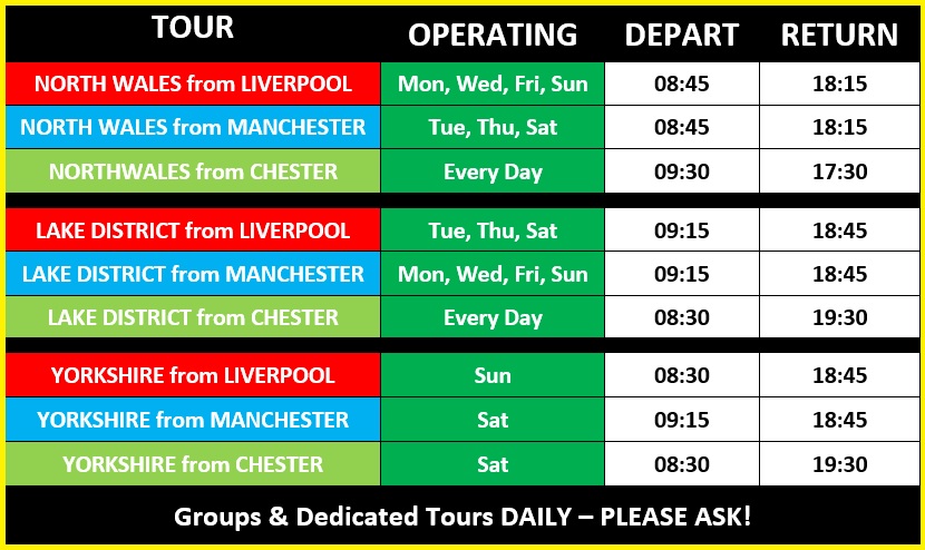 BusyBus Tour Schedule and Timetable